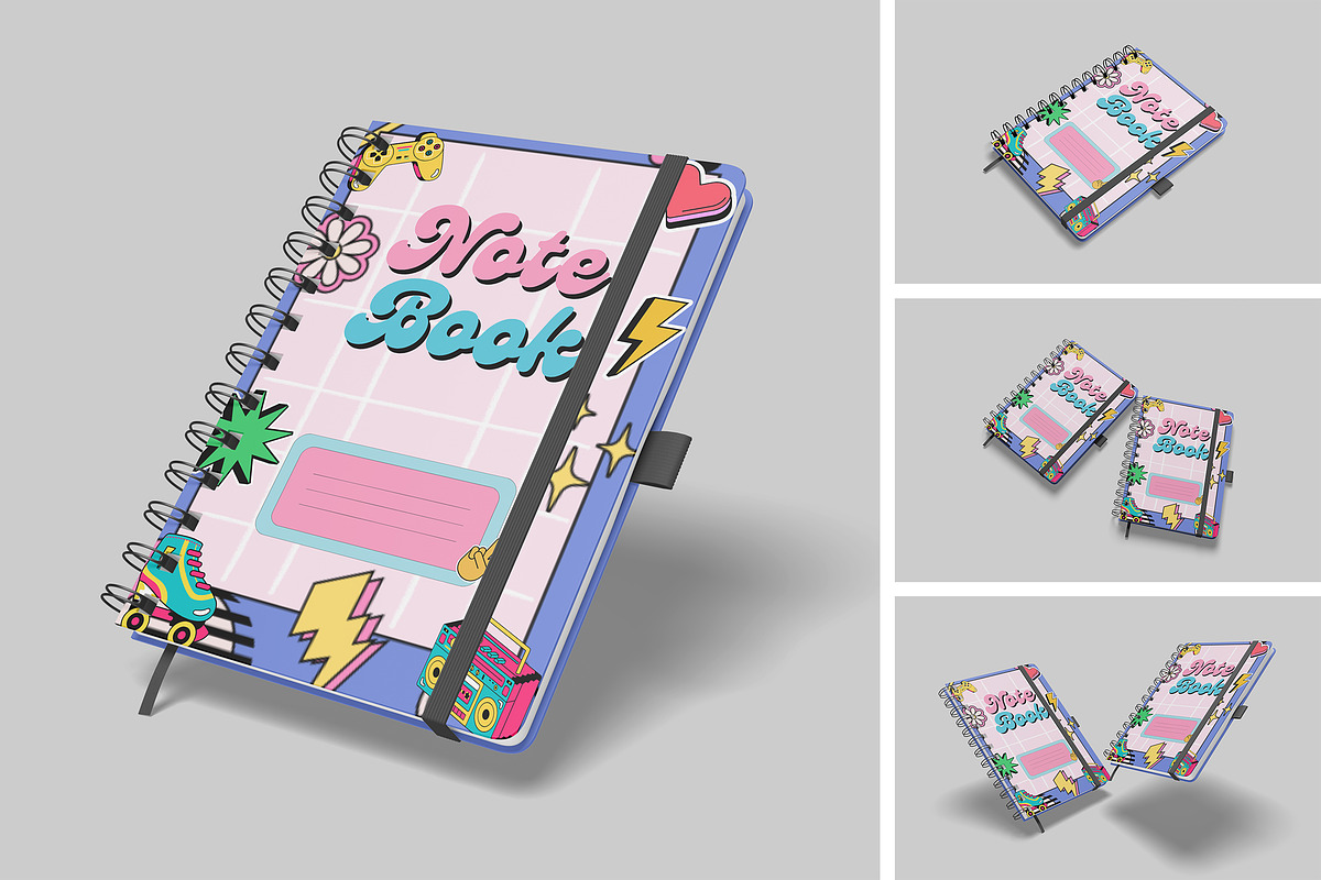 Notebook Mockup, a Mockup by DxSLEX (Photo 1 of 5)