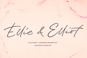 Ellie Script - Handwriting Style