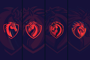 Majestic Horse Logo Collection, a Branding & Logo Template by Xoovion