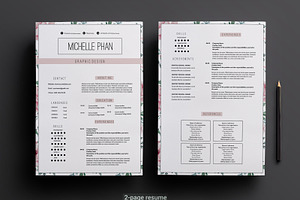 Elegant 2 Page CV Template