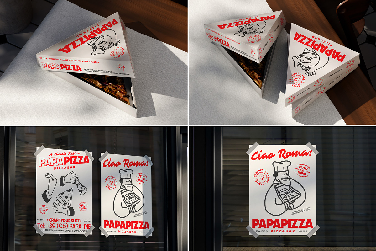 40 Pizza Branding & Packaging Mockup, a Packaging Mockup by Vitora Mockup (Photo 10 of 12)