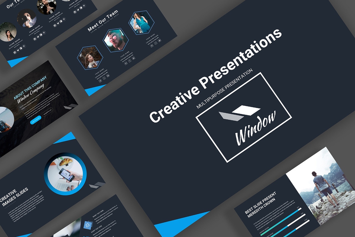 Window Creative Powerpoint, a Presentation Template by Infinity Vector ...