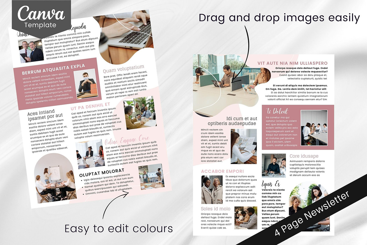 Businesswoman Canva Newsletter, an Email Template by PixelCraft (Photo 3 of 15)