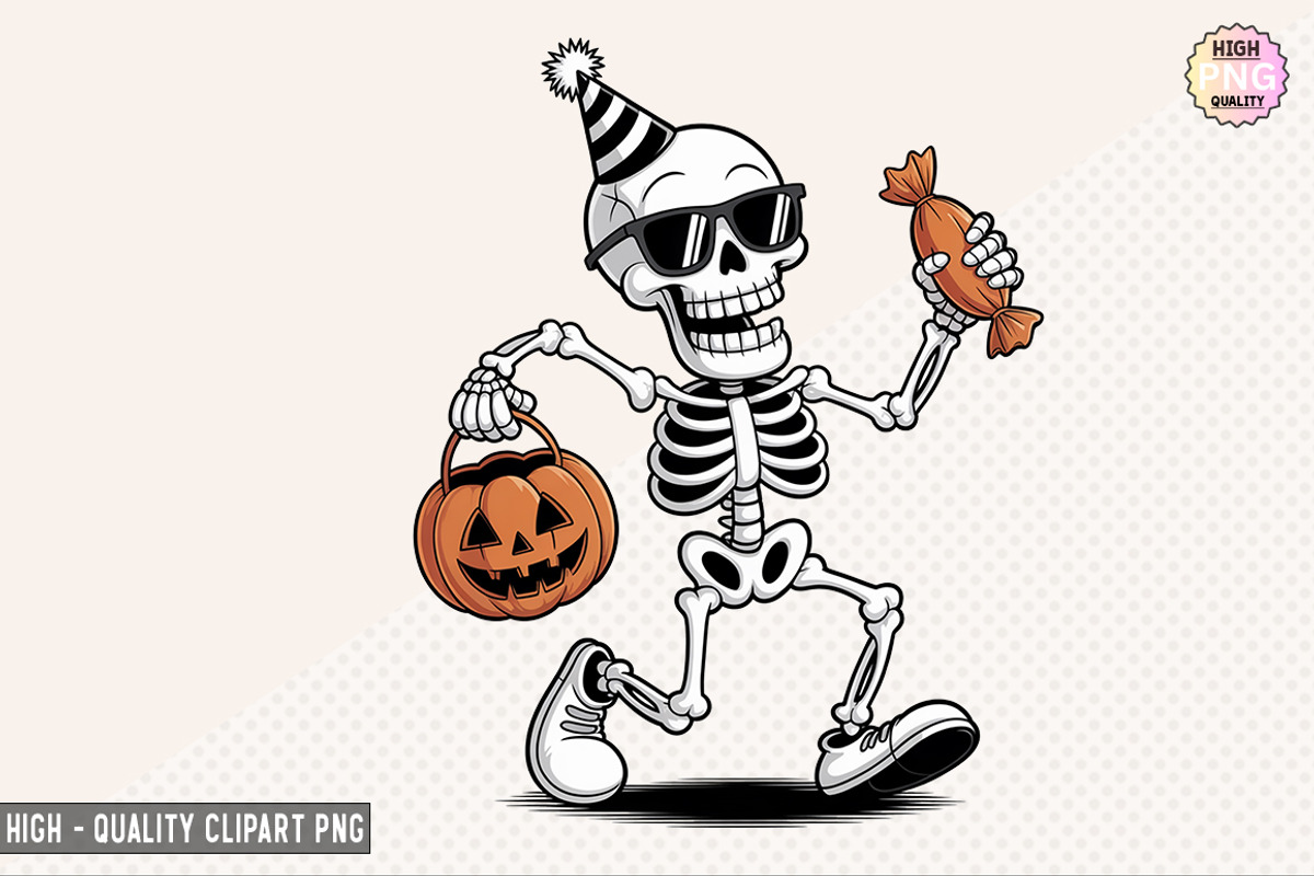 Halloween Skeleton Bundle, a Graphic by crative8112 (Photo 8 of 9)