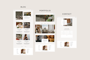 Showit Website Template: Rosalie