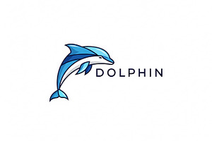 Blue Dolphin Logo, a Branding & Logo Template by Logocreative