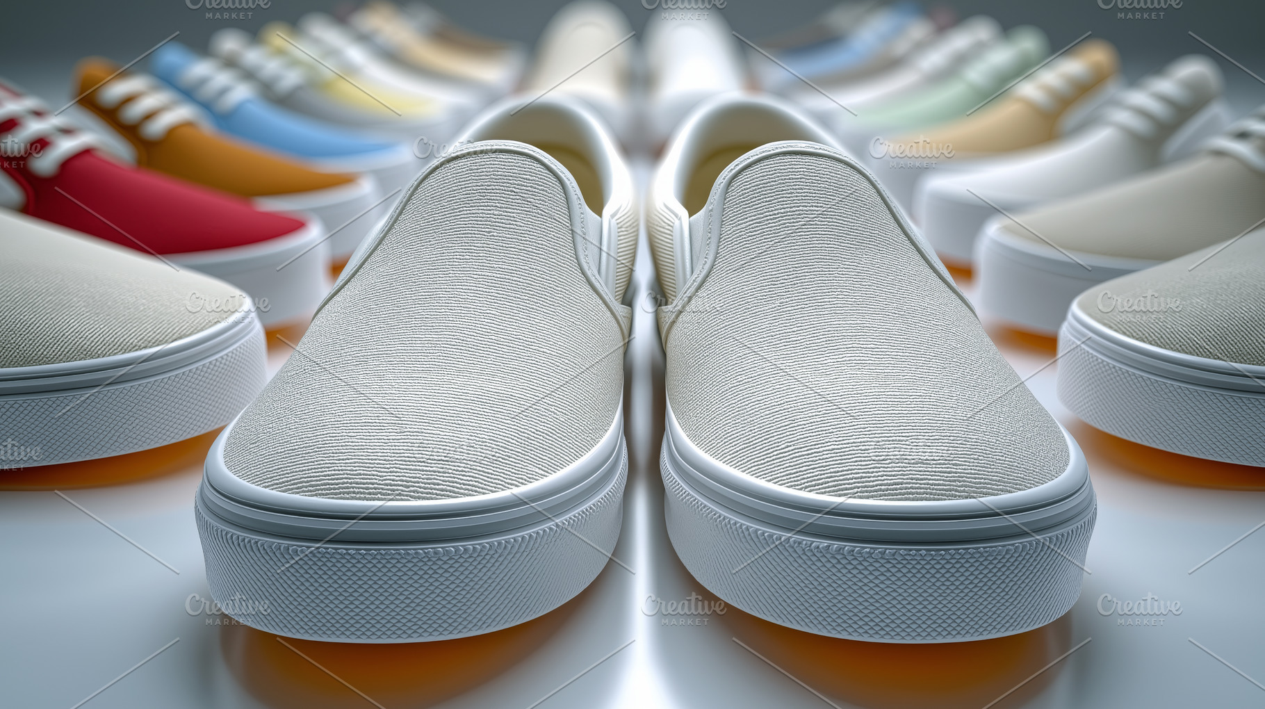 Modern Slip-On Sneakers, a Beauty & Fashion Photo by Ocean Digital Art