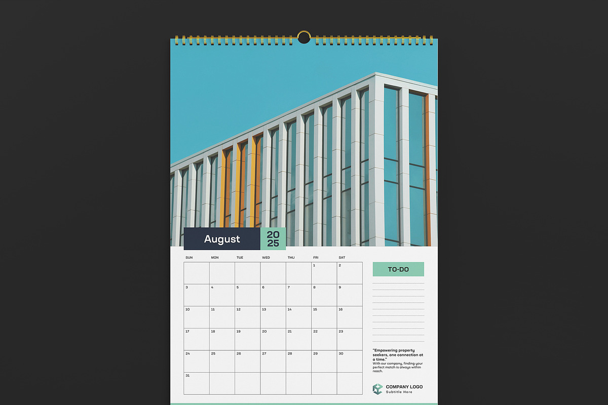 A3 Real Estate Calendar Template, a Stationery Template by DesignCrest (Photo 9 of 14)
