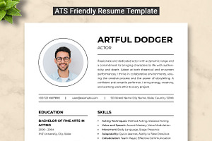 Actor Resume Template