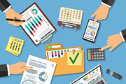 Auditing, Tax, Accounting Concepts, a Finance Illustration by TAlex (Thumbnail 5 of 7)