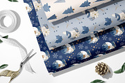 Blue & Gold Christmas Clipart, an Animal Illustration by The Audacious Brush (Thumbnail 9 of 16)