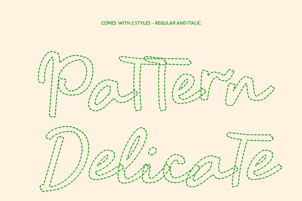 CS Blimie Dashed, a Script Font by Craft Supply Co. (Photo 4 of 8)