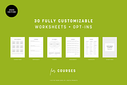 Course Worksheets | Canva Templates, a Marketing Template by So The Theory Goes (Thumbnail 2 of 2)