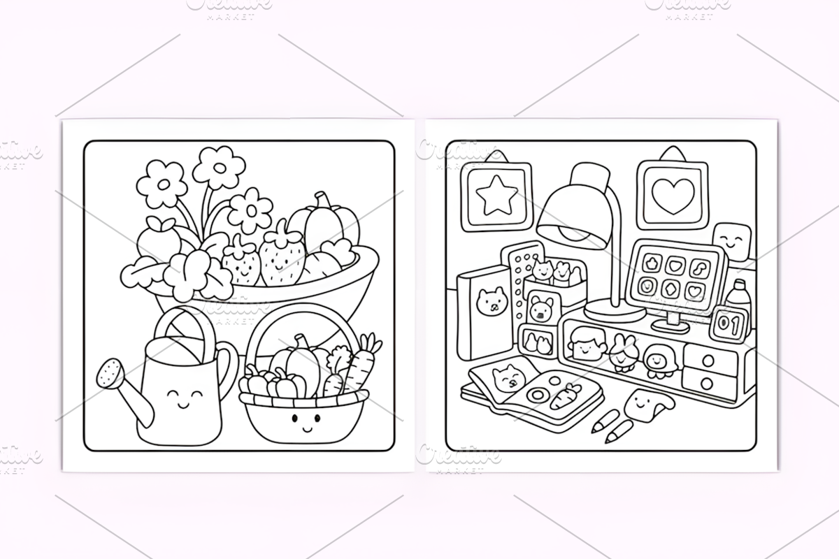 Tiny Corner Cozy Coloring Vol. 1, a Decorative Illustration by Coco Bloom (Photo 2 of 4)