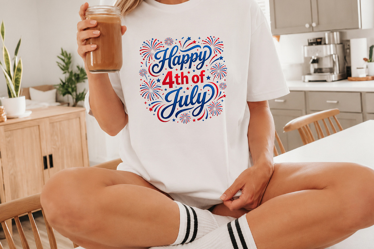 Happy 4th of July Sublimation PNG, a Seasonal Illustration by Canvas Craft (Photo 3 of 6)