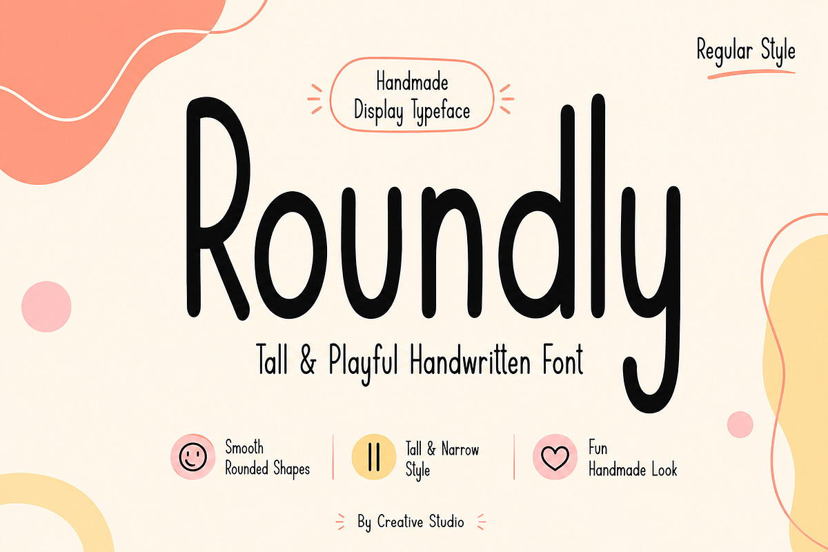 Roundly, a Handwritten Font by Wow Magic (Photo 1 of 3)