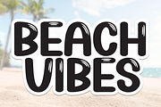 Beach Vibes | Script Font, a Script Font by Scratchones (Thumbnail 1 of 8)