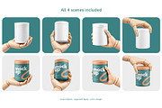 Cylinder Box Branding Mockup Set, a Packaging Mockup by Country4k (Thumbnail 2 of 4)