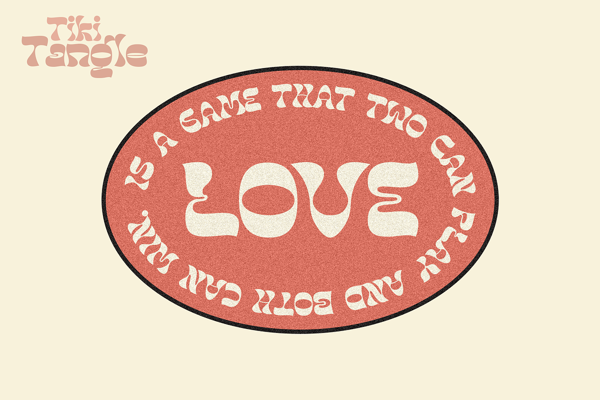 Tiki Tangle - Retro Display Font, a Serif Font by Shakira Studio (Photo 5 of 15)
