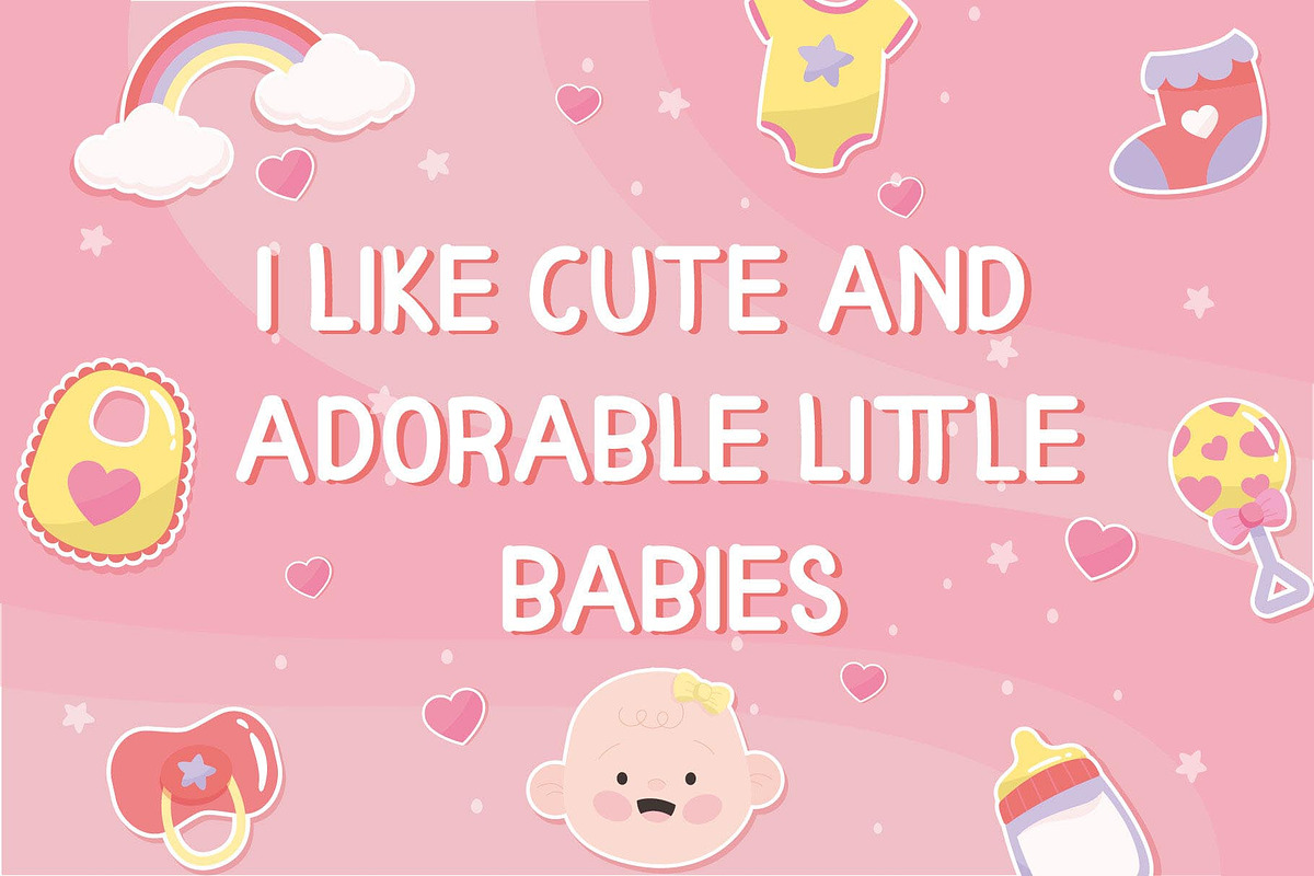 Pinky Unicorn - Display Font, a Sans Serif Font by Graphicxell (Photo 2 of 7)