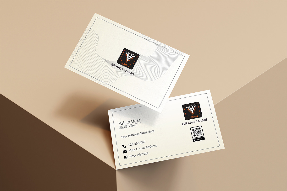Modern Business Card Template, a Business Card Template by YUDesignStore (Photo 1 of 5)