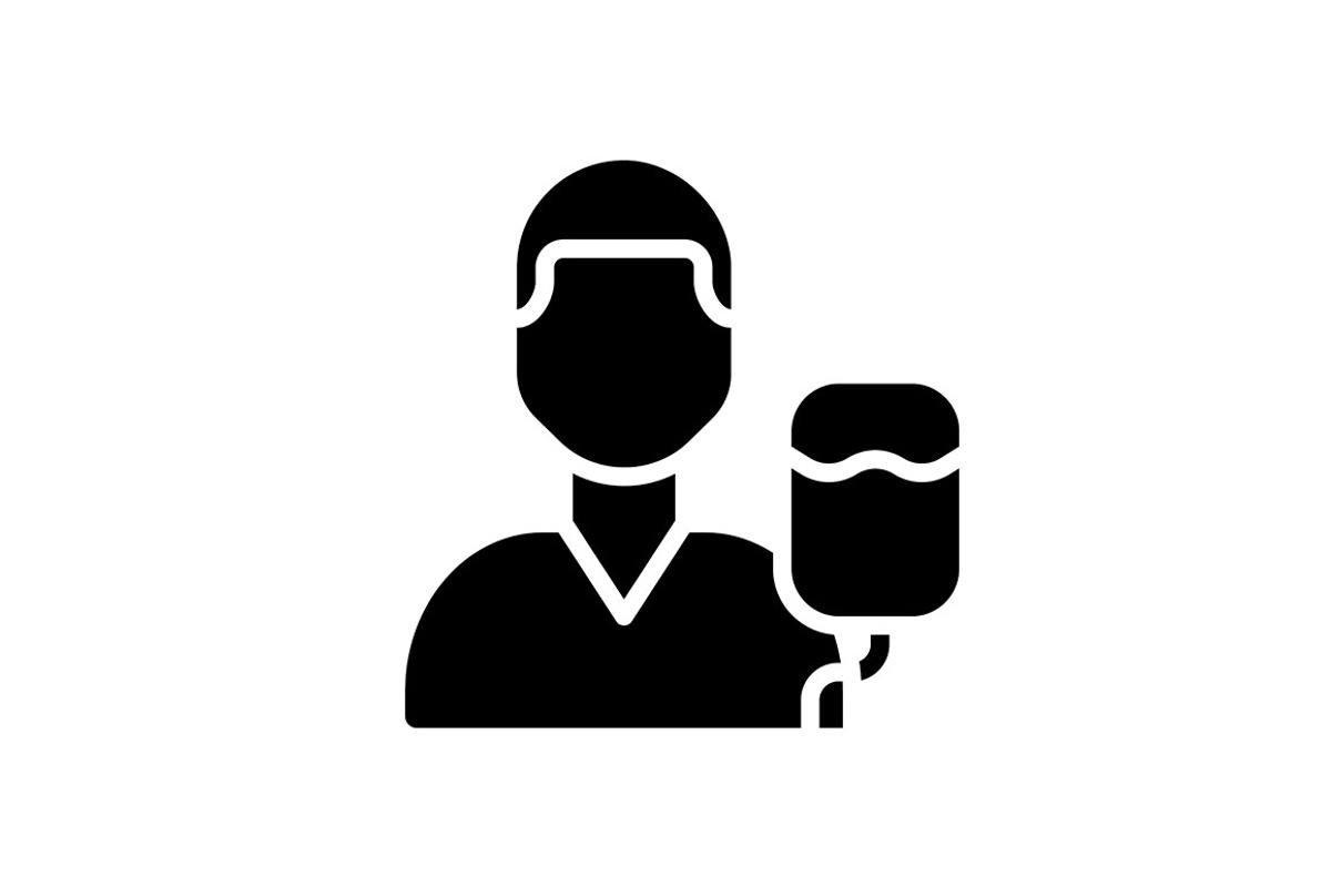 Intensive care black glyph icon, a Solid Icon by IMG Visuals