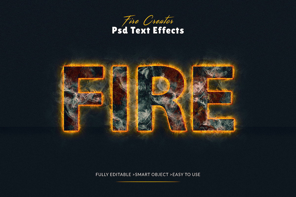 Editable Fire Text Effects, a Layer Style Add-On by MRI STUDIO (Photo 9 of 11)