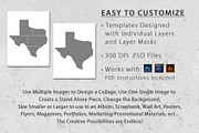 8.5x11 State Shaped Photo Templates, a Design Template by Loveurstyle Designs (Thumbnail 4 of 5)