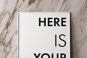 Mockup posters on a marble wall, a Print Template by FilL239 (Thumbnail 13 of 13)