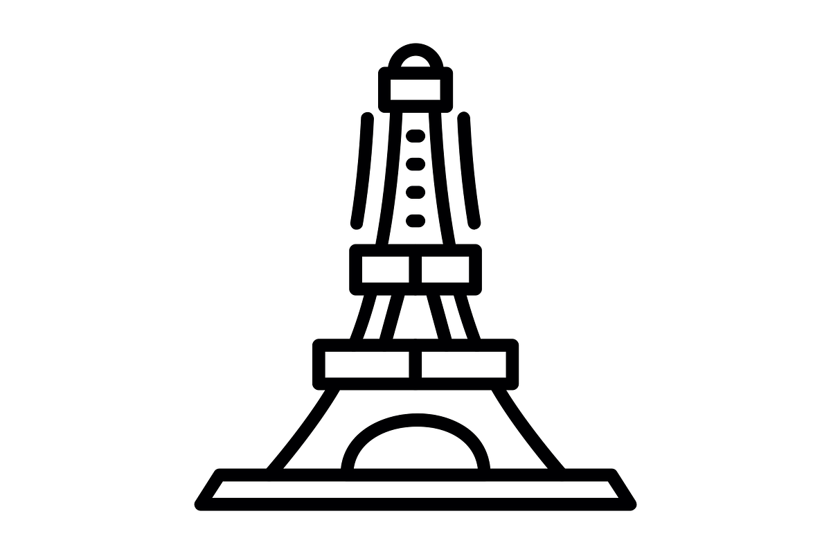 Eiffel Tower Line Icon, an Icon by Pexelpy (Photo 2 of 2)