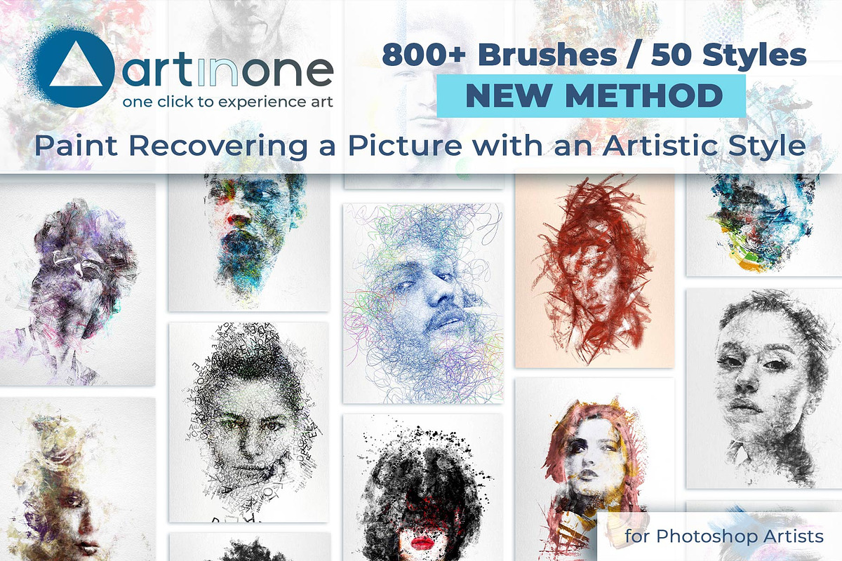 artinone Photoshop Brushes, a Brush Add-On by artinone.art (Photo 1 of 10)