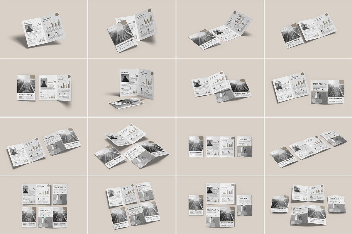 A4 Bifold Brochure Mockups, a Brochure Template by Graphic Aesthetic (Photo 2 of 21)