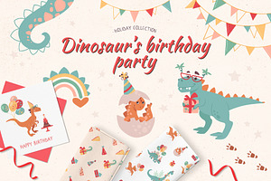 Dinosaur's birthday party