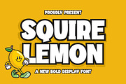 Squire Lemon || Bold Display Font, a Sans Serif Font by Idea Studio (Thumbnail 1 of 5)