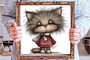 Whimsical Christmas Cat and Dog PNG, an Illustration by SinaCreation (Thumbnail 7 of 7)