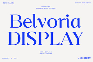 Belvoria, a Serif Font by Typehill