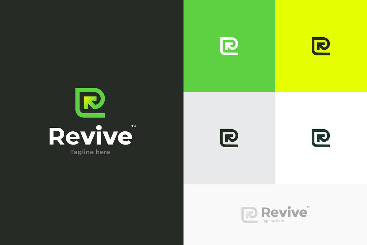 Minimal R Wordmark Logo, a Branding & Logo Template by Dipak Dheer (Photo 2 of 6)
