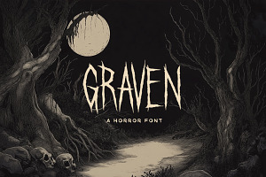 Graven Typeface, a Font by Tugcu Design Co.