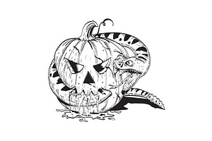 Jack-O-Lantern And Snake Comics