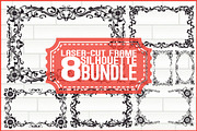 Laser Cut Frame Set Bundle, an Illustration by Designer_Momina (Thumbnail 1 of 9)