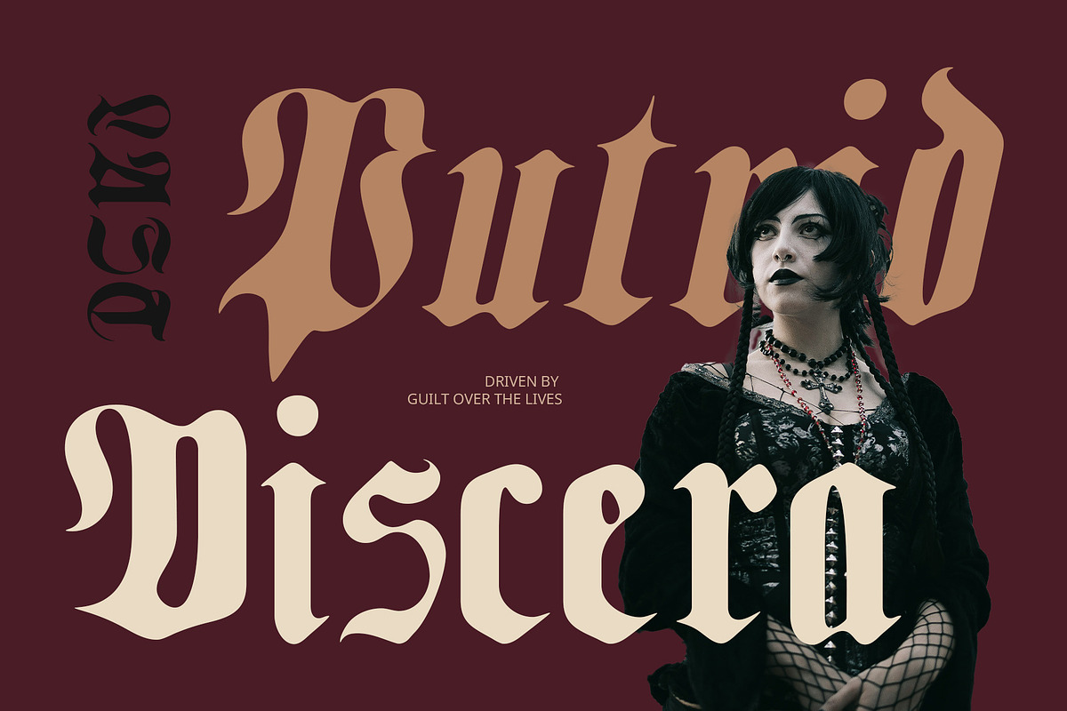CS Gamila Drawn, a Blackletter Font by Craft Supply Co. (Photo 3 of 8)