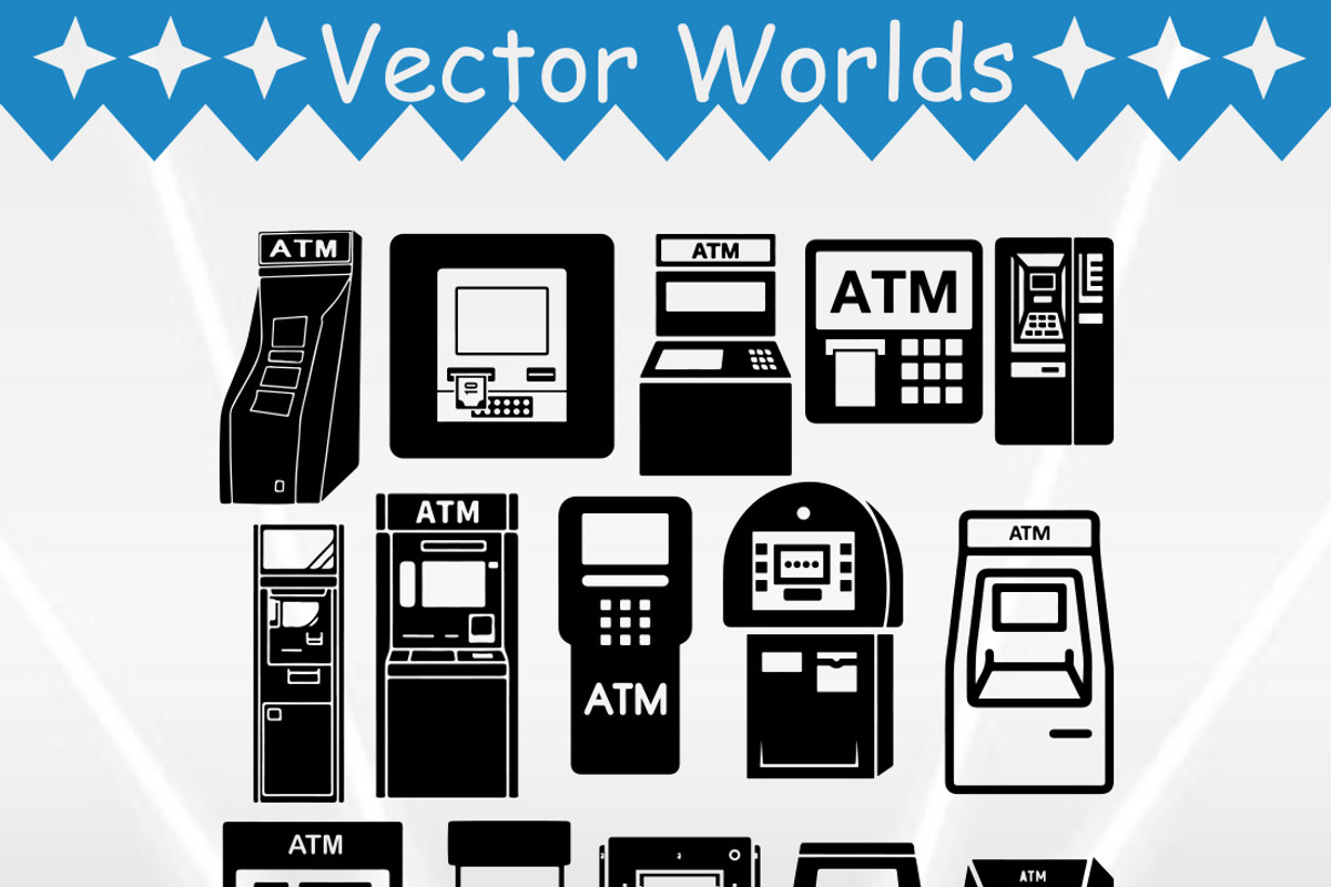 ATM Booth SVG, ATM Booths SVG, an Object Graphic by VectorWorlds (Photo 2 of 3)