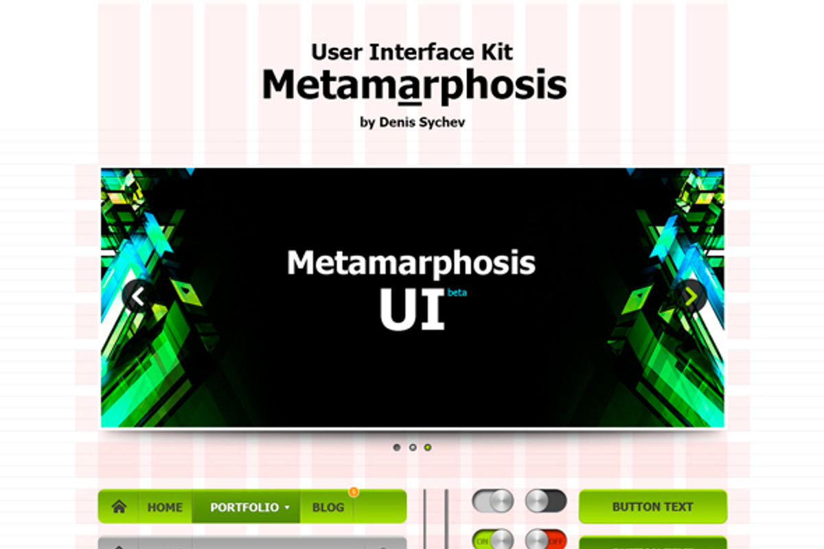 [Sale%] Metamarphosis UI Kit, an UI Kit Template by SnailArt (Photo 2 of 2)