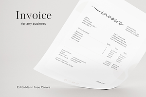 Invoice Editable Template