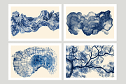 Bimo Co. 3 · Blue Organic Textures, a Texture Illustration by milatovar (Thumbnail 3 of 24)