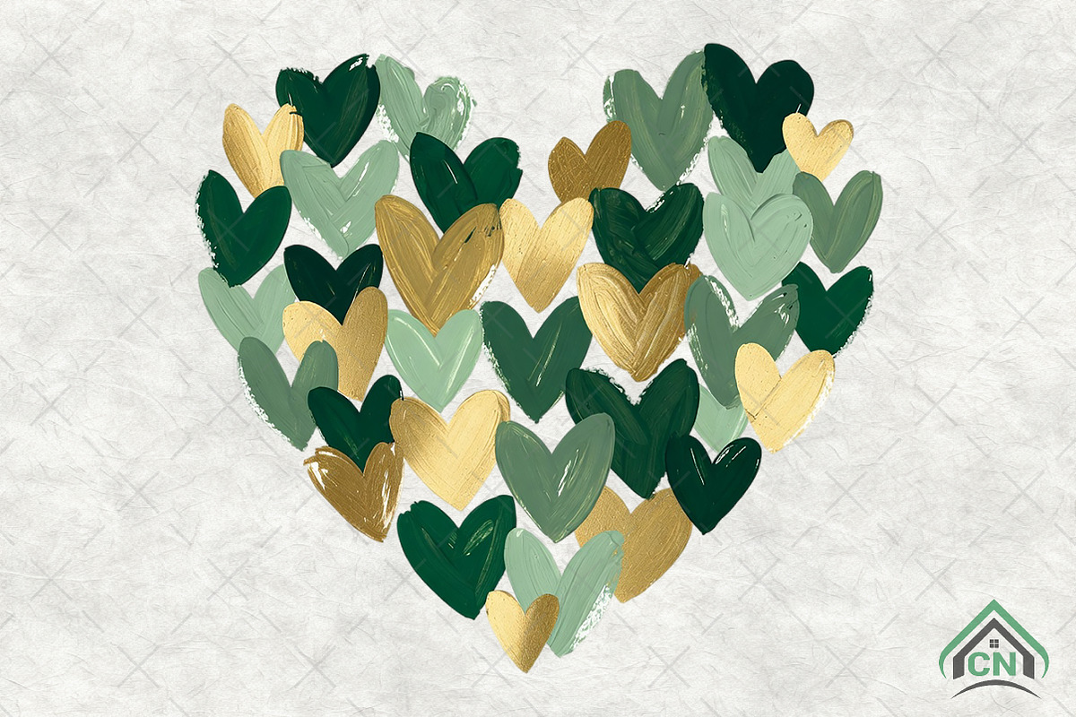 St Patrick Heart PNG, an Illustration by Craft Nest (Photo 1 of 4)