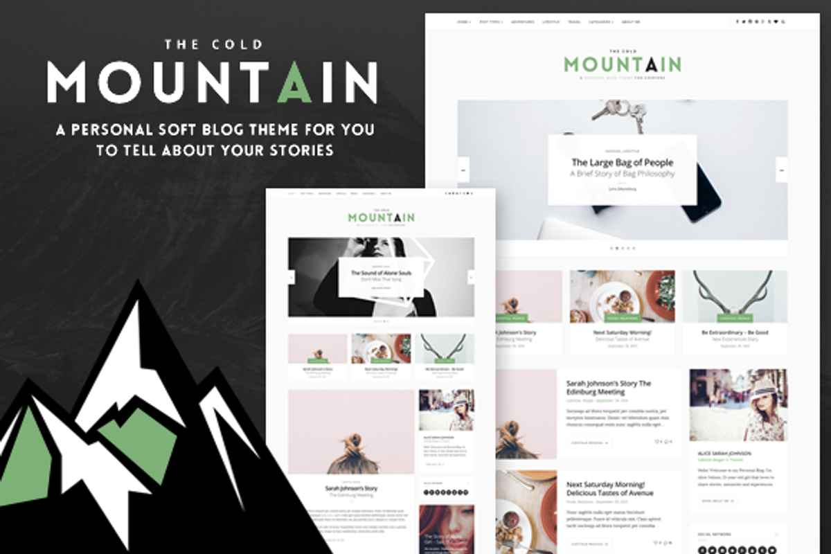 CM Personal Lifestyle Blog Theme, a WordPress Template by NaughtyPanda Themes (Photo 1 of 2)