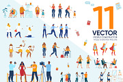 People Constructor Vector Scenes, an Education Illustration by Tera Vector (Thumbnail 1 of 3)