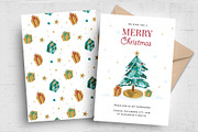 Simple Christmas Greetings Card, a Card Template by BrandPacks (Thumbnail 1 of 5)