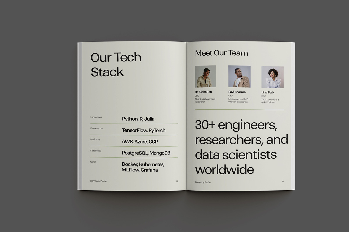 Green Minimal Company Profile, a Brochure Template by Neermana (Photo 9 of 12)